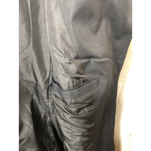 Womens Wantdo Black Lapel Double Breasted Belted Lined Pea Coat Size Large - Picture 3 of 6